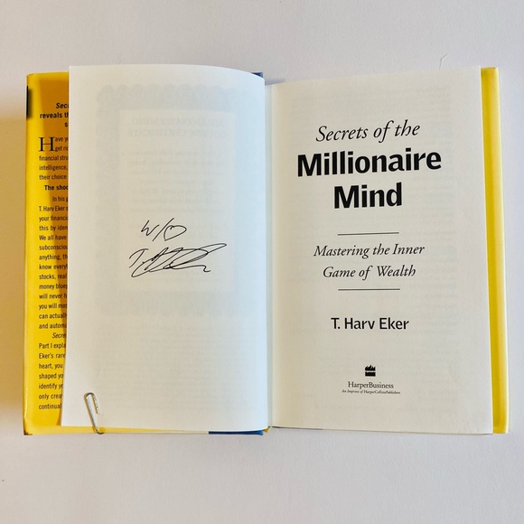 Signed Secrets Of The Millionaire Mind by T Harv Eker Hardcover - Picture 4 of 6